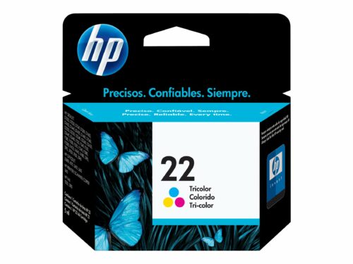 HP 22 - 5 ml - color (cian, magenta, amarillo) - original - cartucho de tinta - para Deskjet F2149, F2179, F2185, F2210, F2224, F2240, F2288, F2290, F375; Officejet 56XX