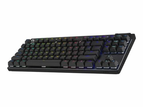 Teclado Mecánico Inalámbrico Logitech PRO X TKL LIGHTSPEED, Switch GX Brown, Inglés, Black