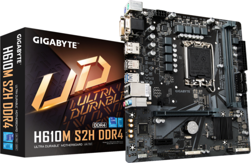 Placa Madre Gigabyte H610M S2H (LGA1700, DDR5 4400/5600MHz, M.2, MicroATX)