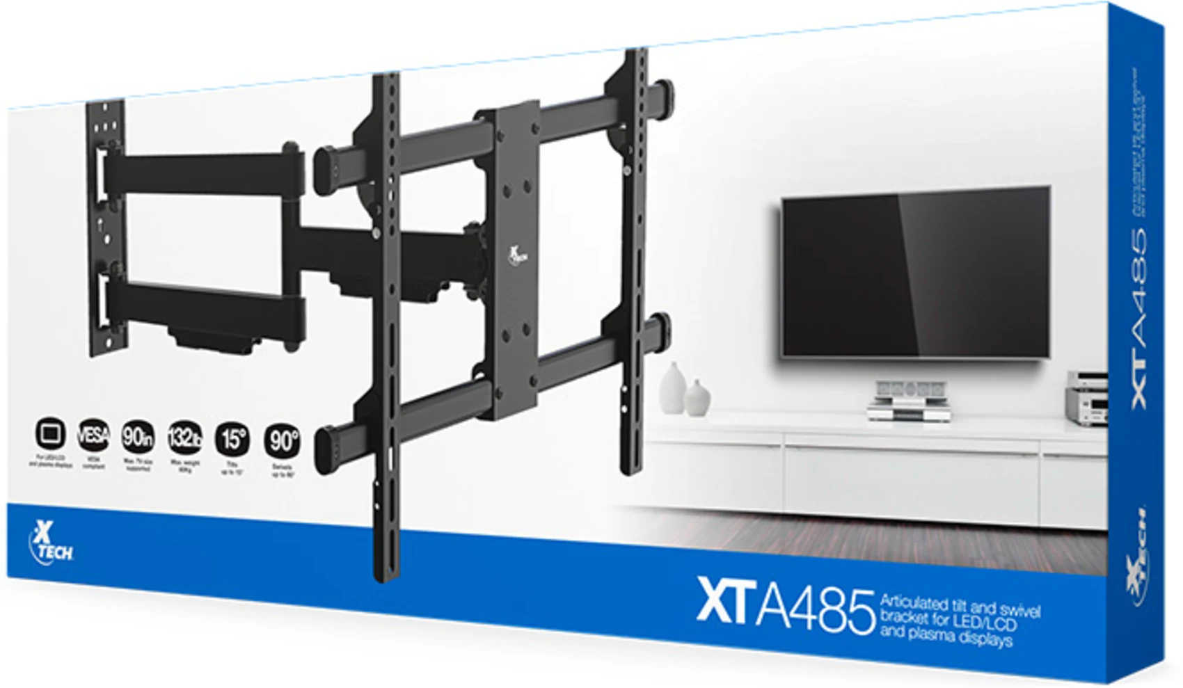 Soporte Pantalla Xtech de 37“ a 90“ (hasta 60Kg, Vesa) - Imagen 2