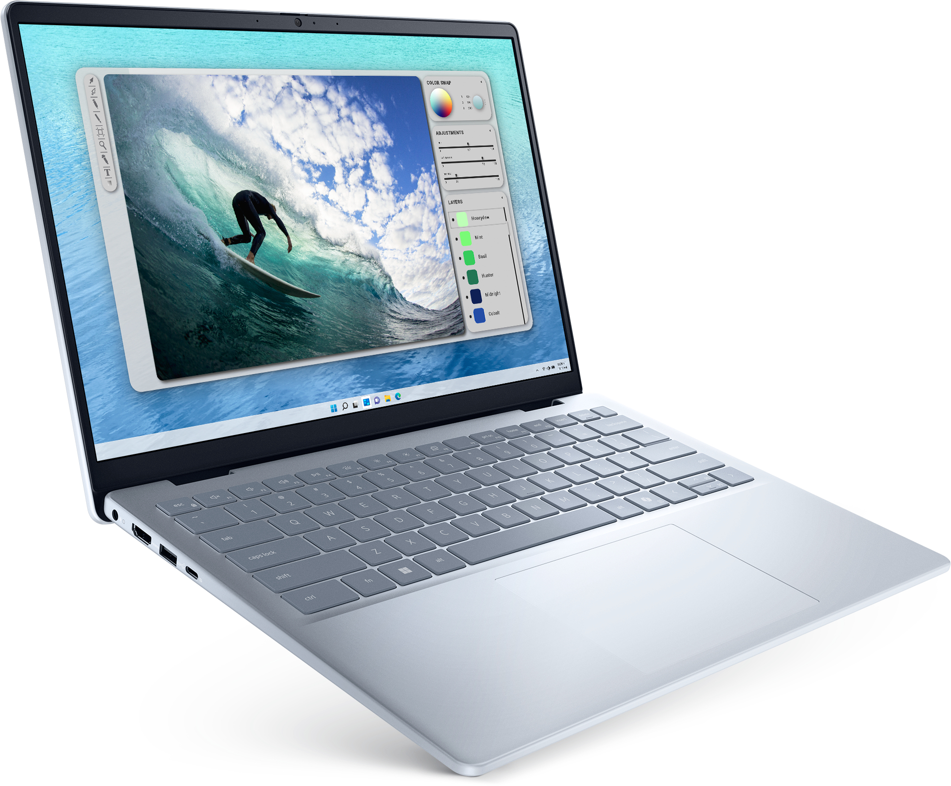 Dell 14 5000 Notebook 14" 1920 x 1200 LED Intel Core i5 I5-1334U / 3.4 GHz 8 GB DDR5 SDRAM 512 GB SSD Intel UHD Graphics Windows 11 Pro 64-bit Edition Ice Blue Silver - Imagen 9